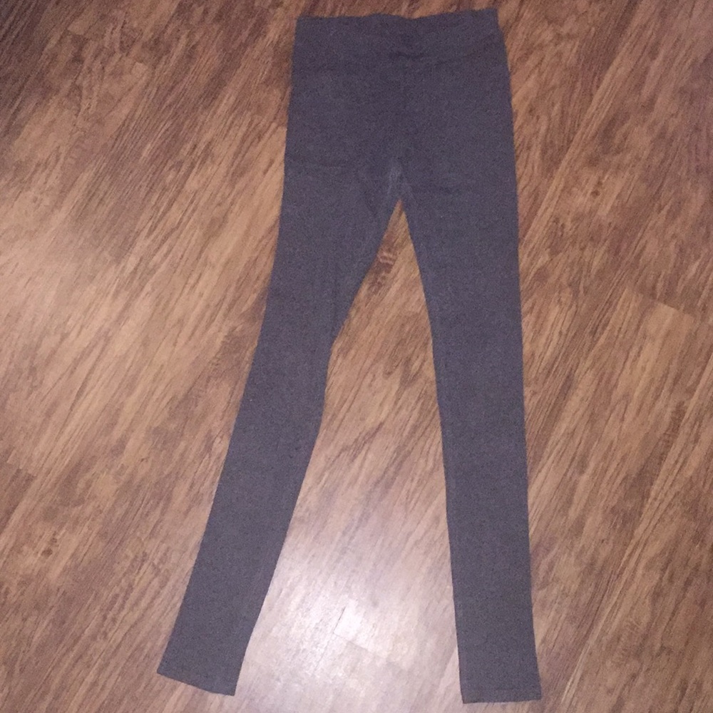 Dark gray, thick, warm leggings by Express. S